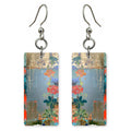 Slate and Coral Remembering Earrings | FWX139