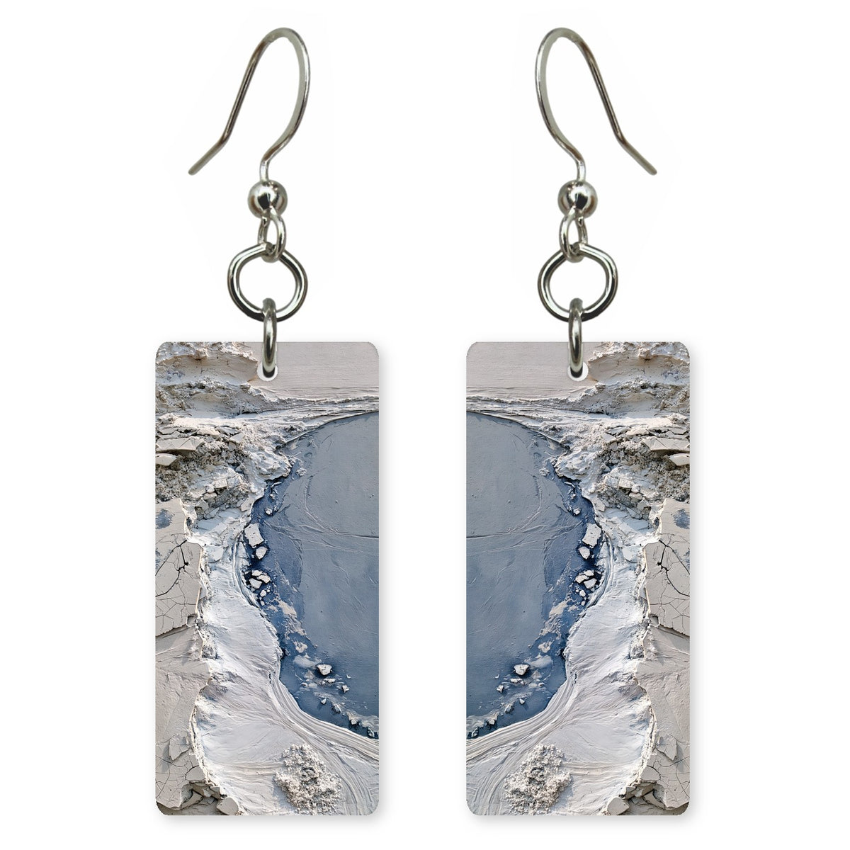 Ice Blue Stillness Earrings | FWX1407