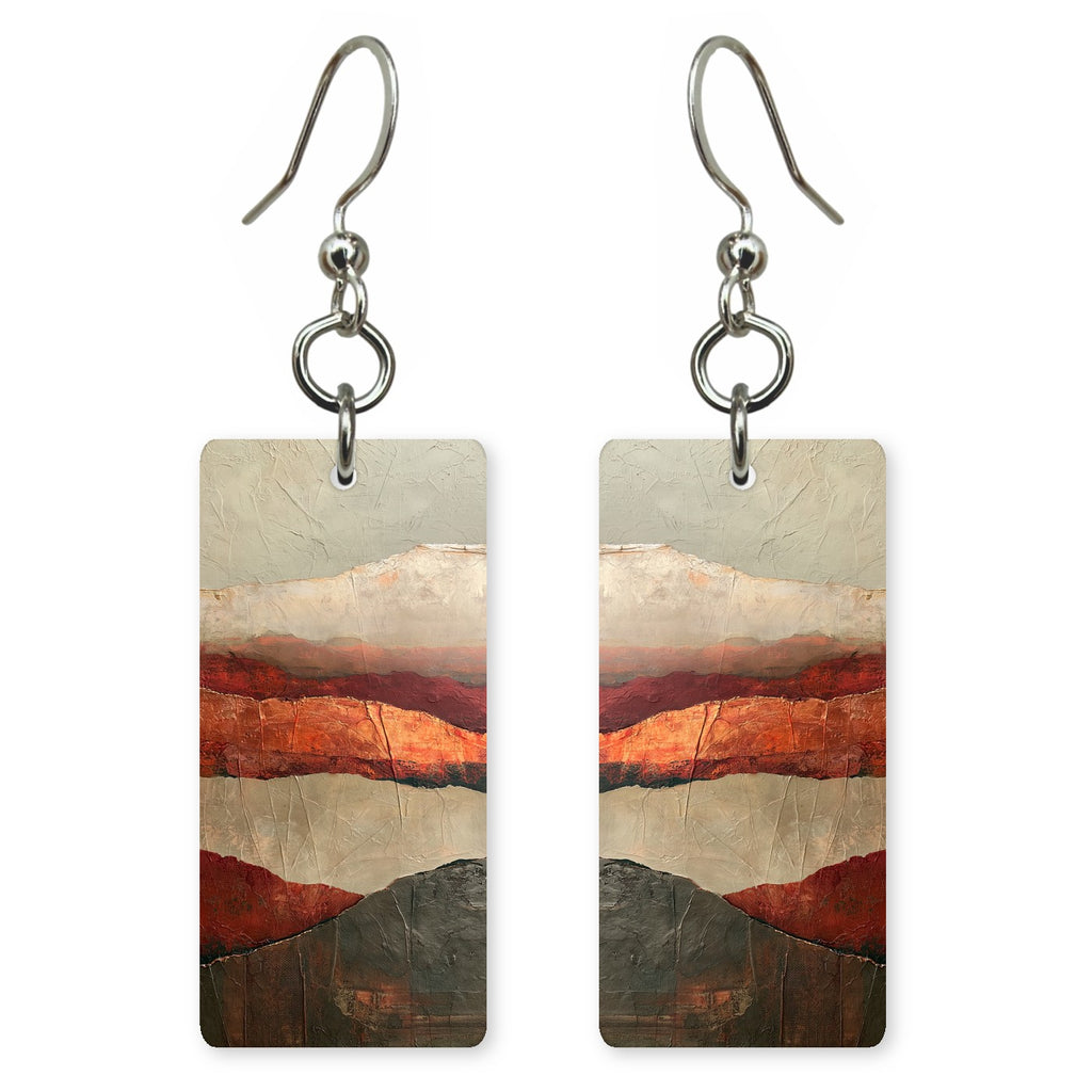 Oxblood Remembering Earrings | FWX1412