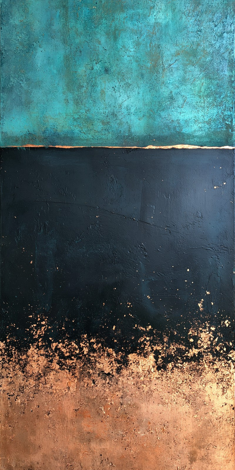 Black Copper Stillness Earrings | FWX1437