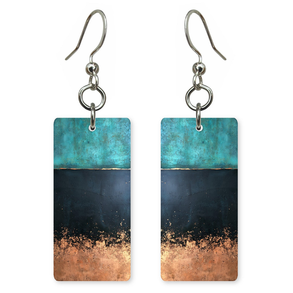 Black Copper Stillness Earrings | FWX1437