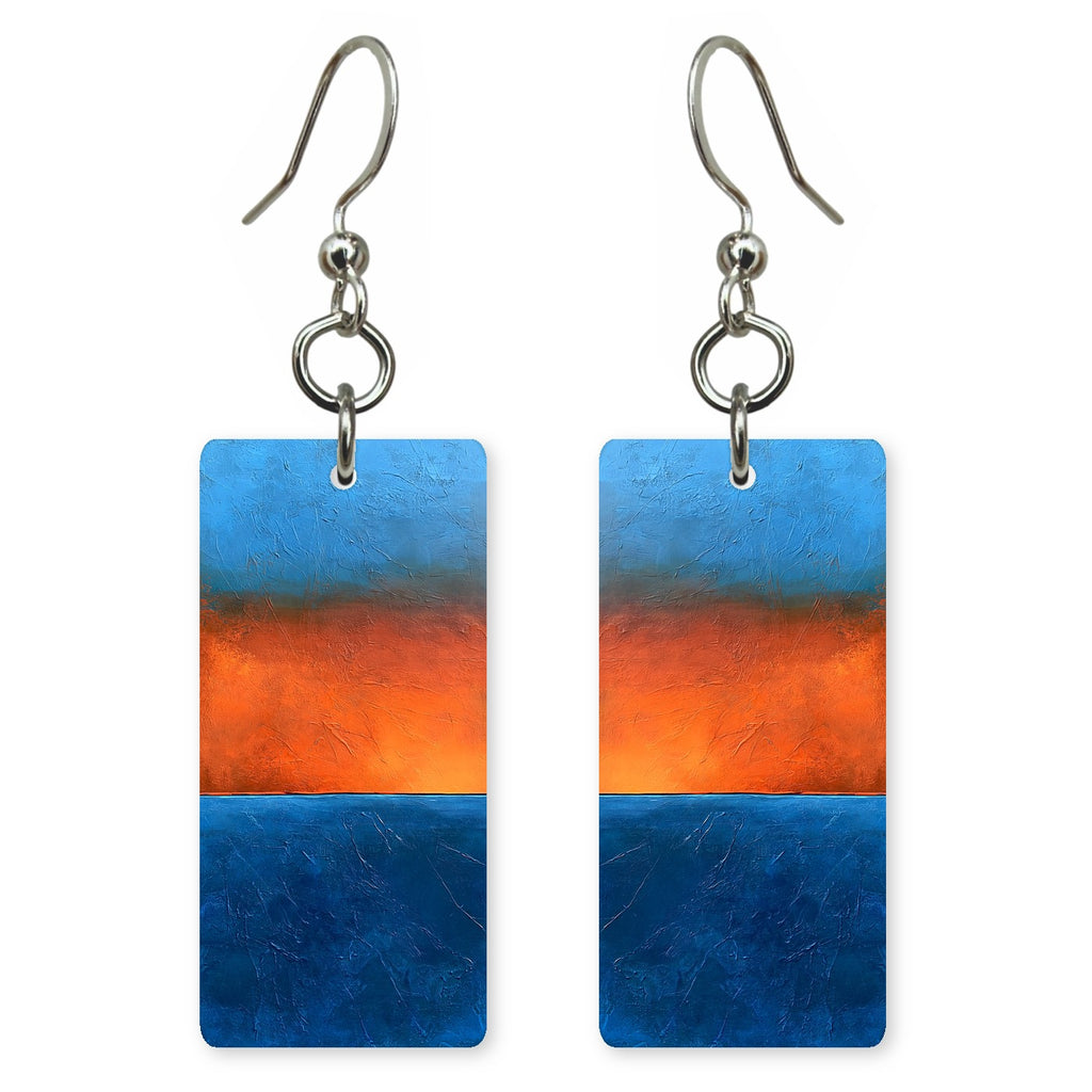 Cobalt Over Flame Courage Earrings | FWX1440