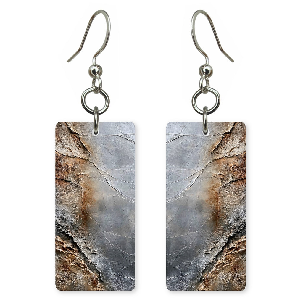 Weathered Rust Slate Endurance Earrings | FWX1443