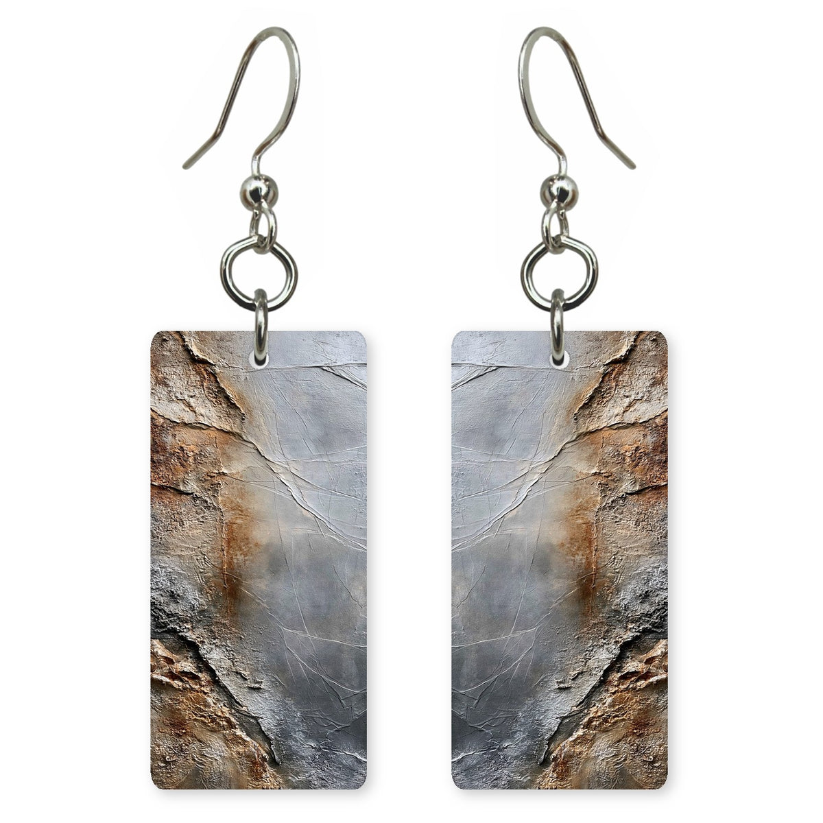Weathered Rust Slate Endurance Earrings | FWX1443