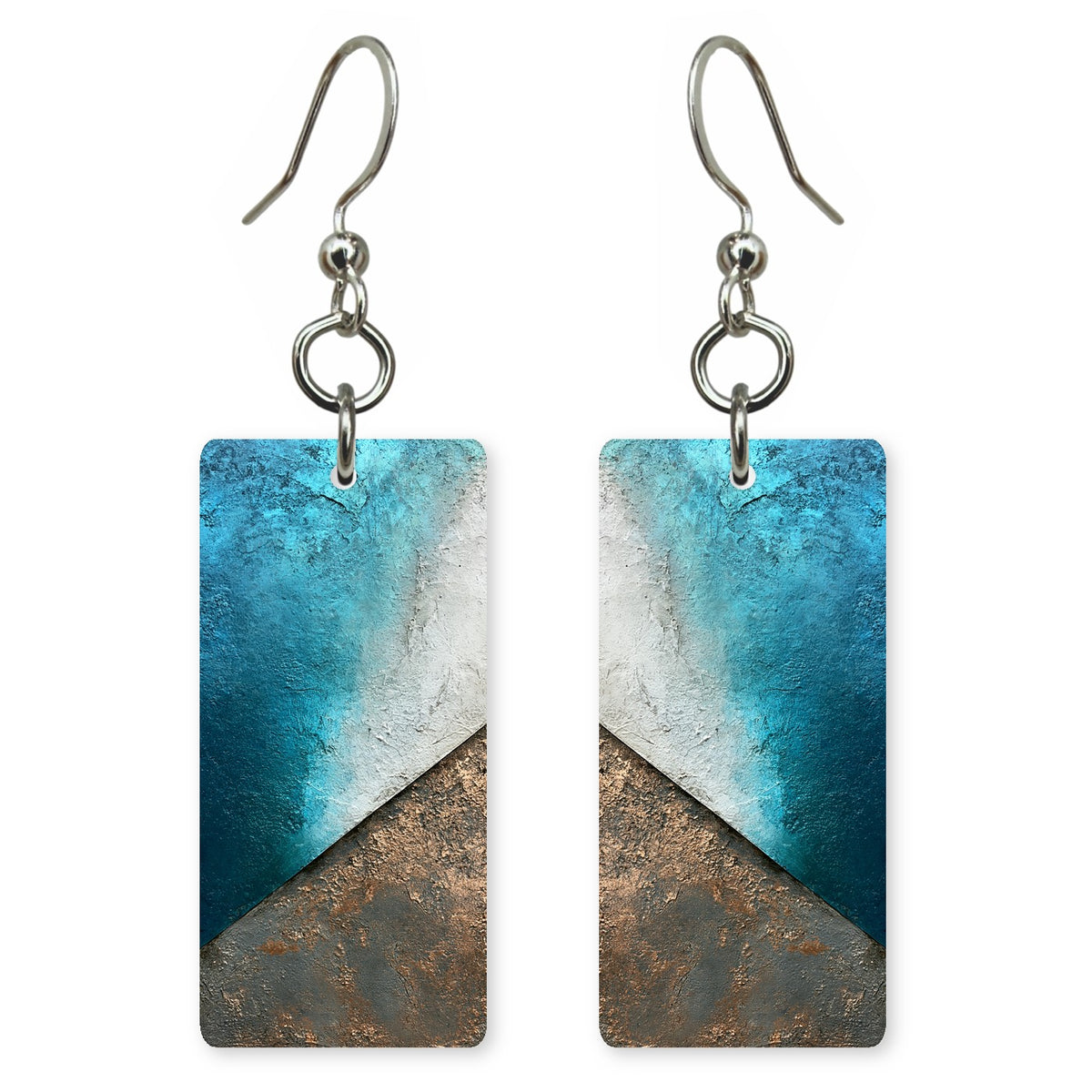Teal Frost Courage Earrings | FWX1448