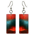 Scarlet Awe Over Teal Earrings | FWX1449