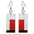 Red Certain Heart Earrings | FWX1451