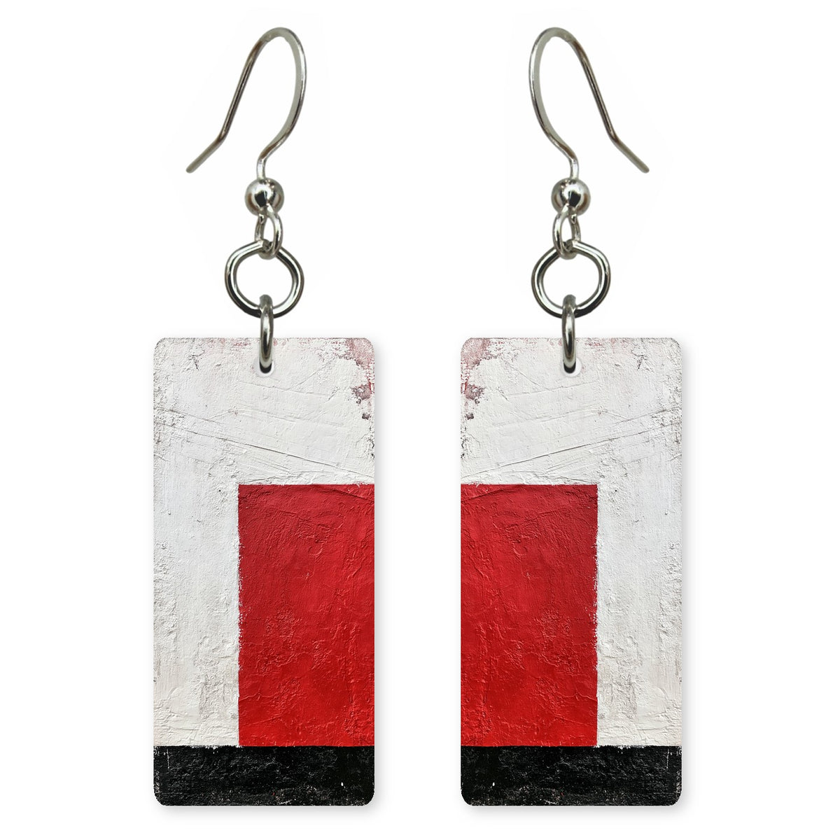 Red Certain Heart Earrings | FWX1451