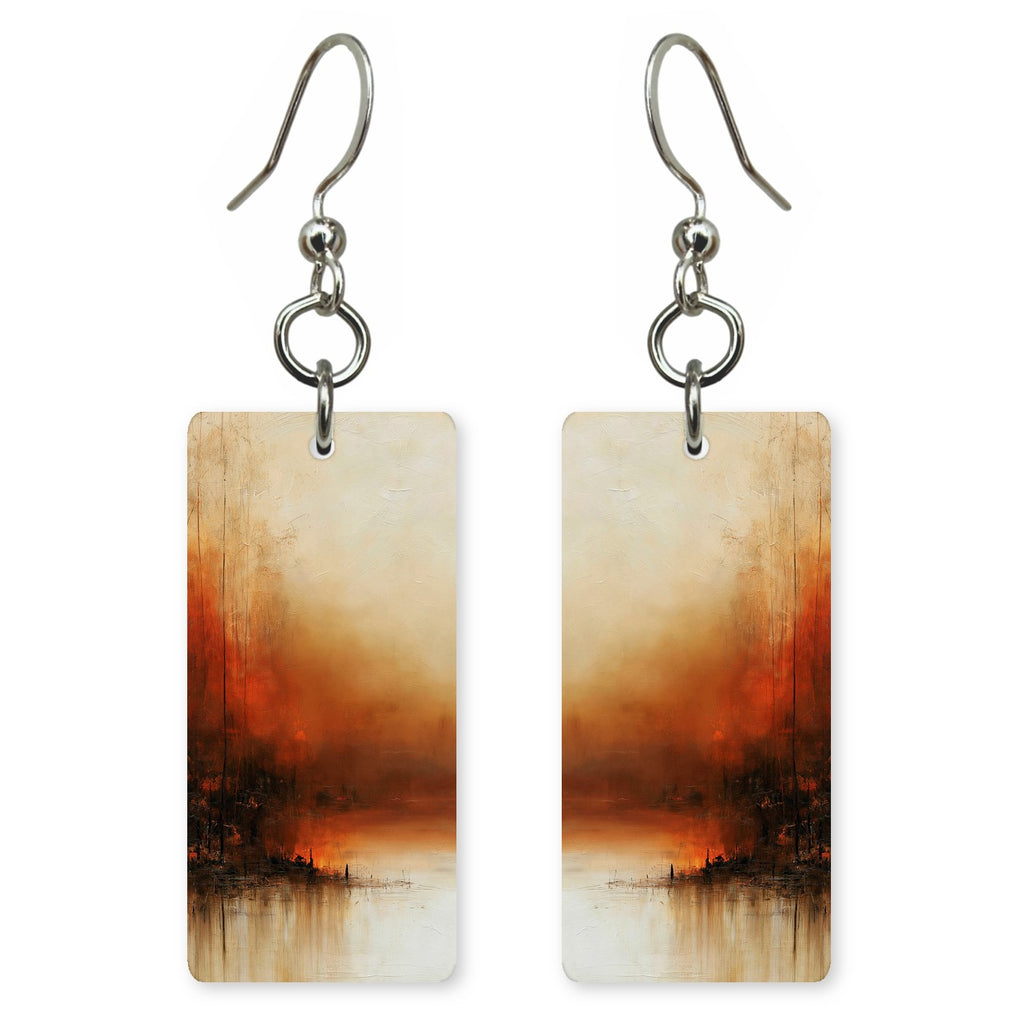 Amber Smoke Longing Earrings | FWX1452