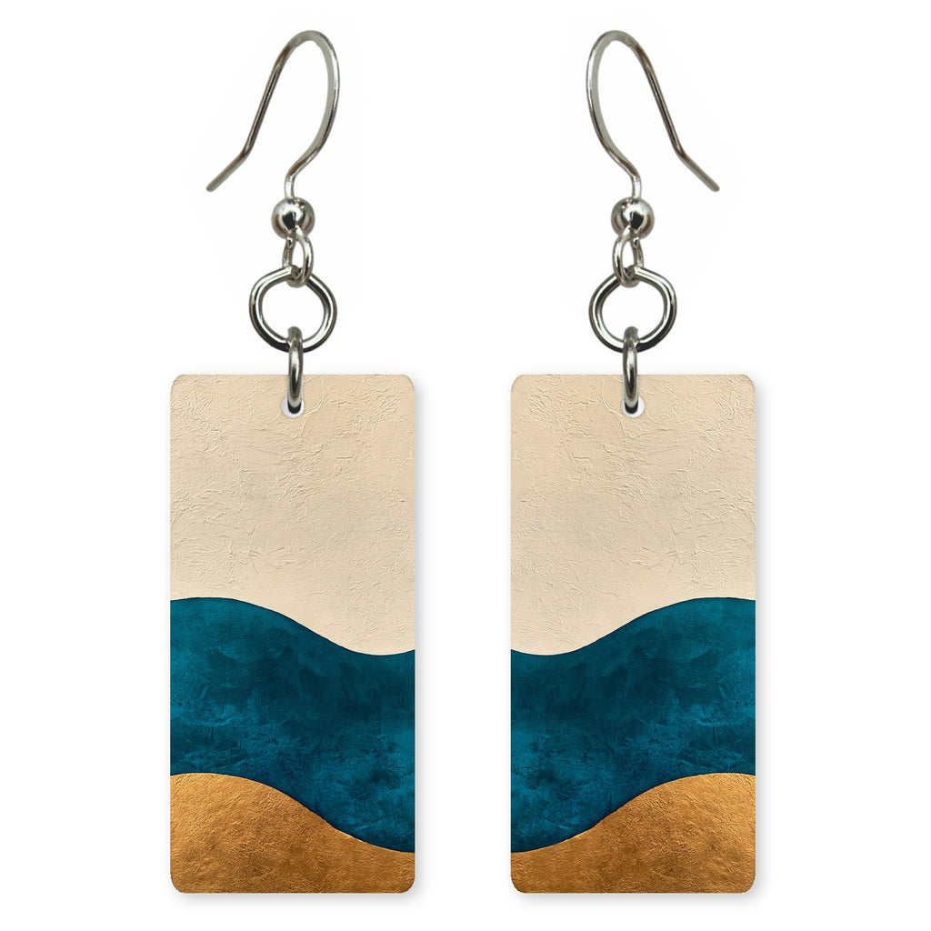 Teal Soft Contentment Earrings | FWX1459