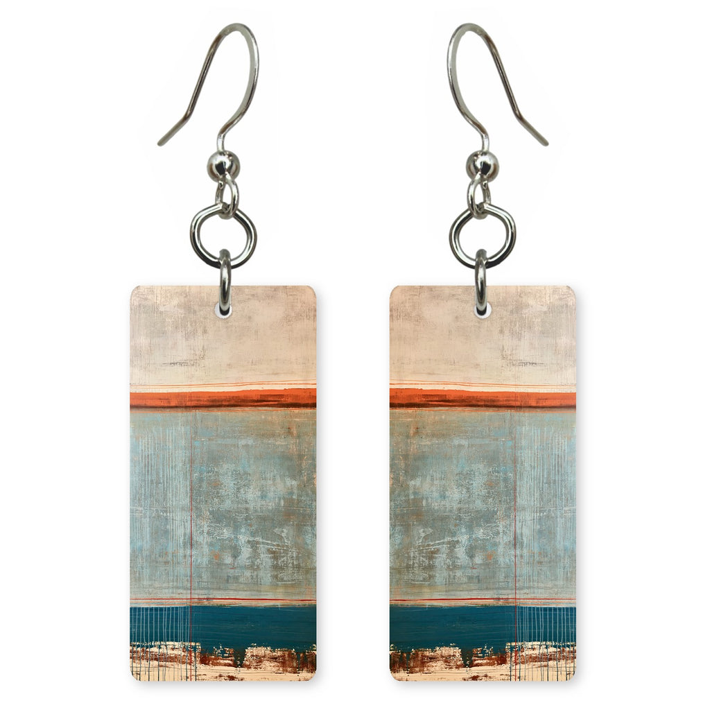 Cream and Rust Nostalgia Earrings | FWX1483