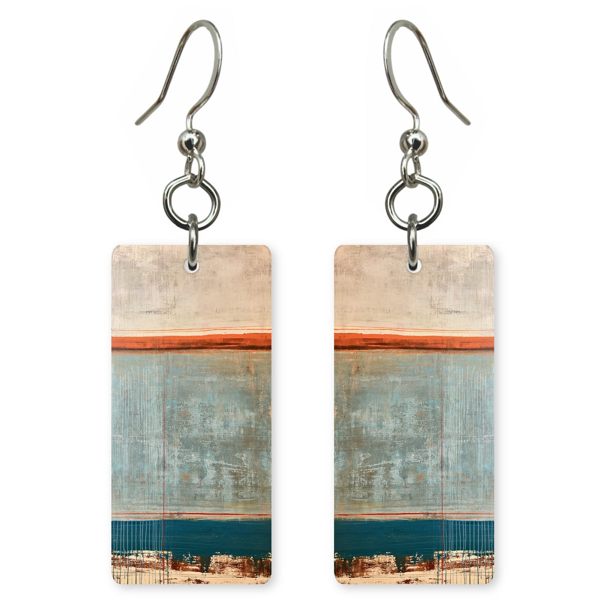 Cream and Rust Nostalgia Earrings | FWX1483