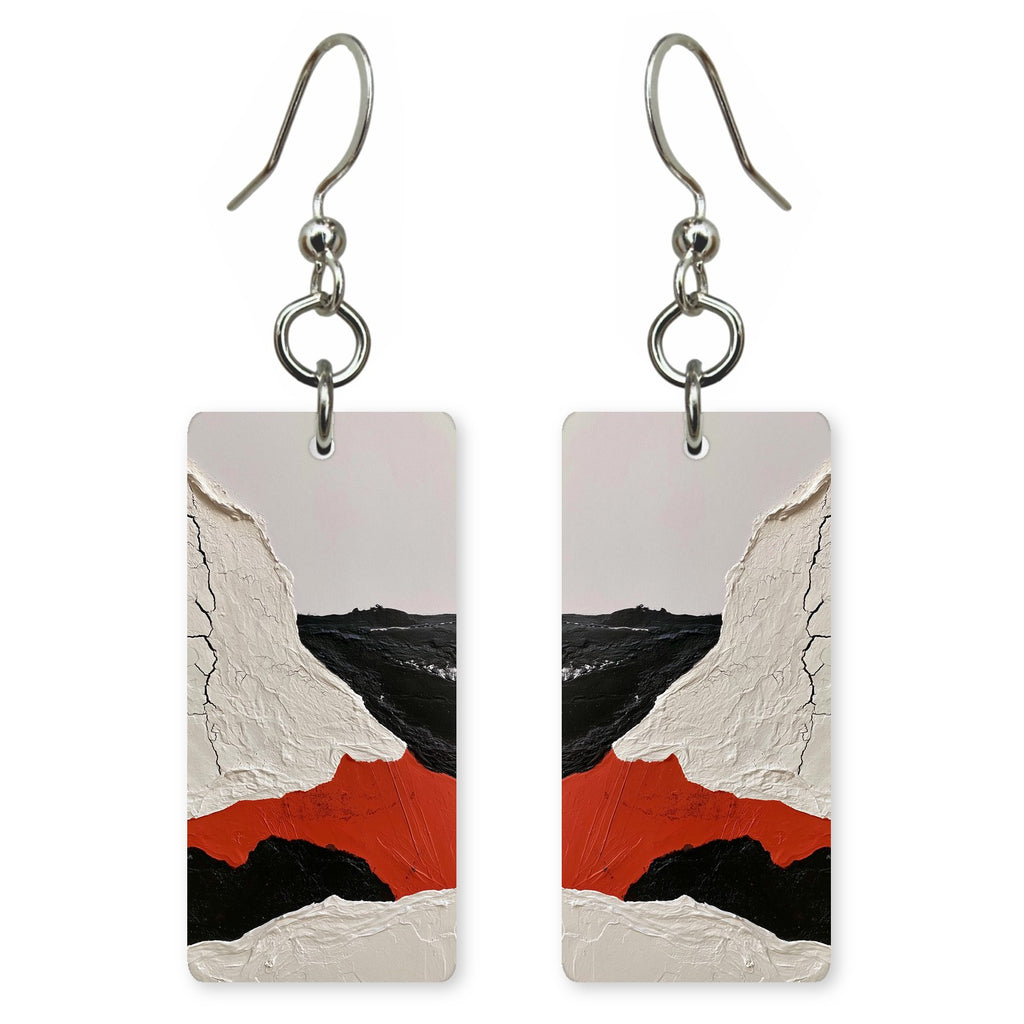 Crimson Held Defiance Earrings | FWX1489