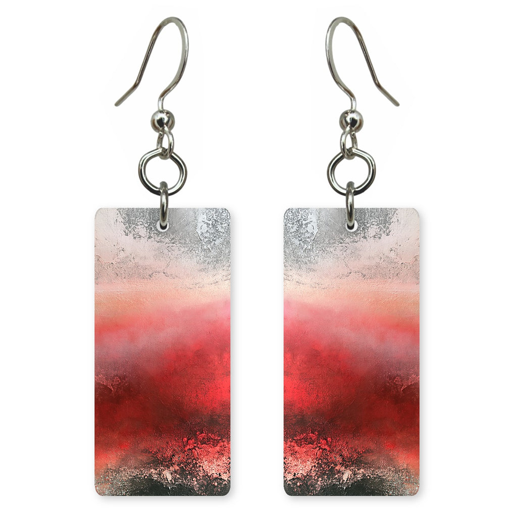 Rose Fog Crimson Yearning Earrings | FWX1491