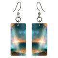Teal Light Breaking Through Earrings | FWX1502