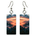 Coral Evening Relief Earrings | FWX1506