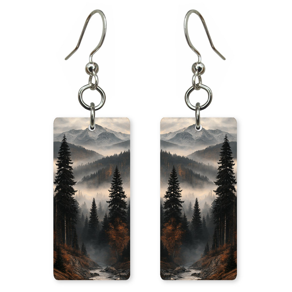 Slate Green Stillness Earrings | FWX1509