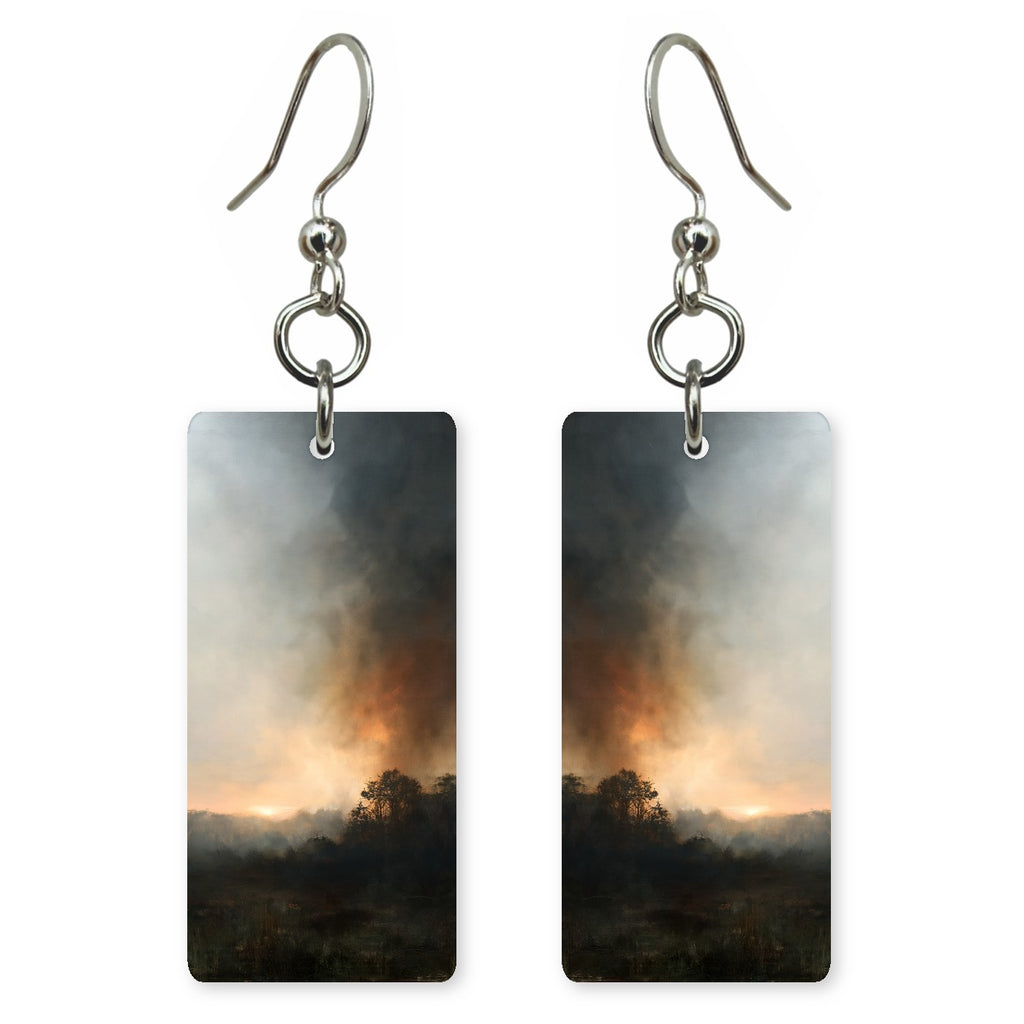 Smoke Dusk Heaviness Earrings | FWX1524