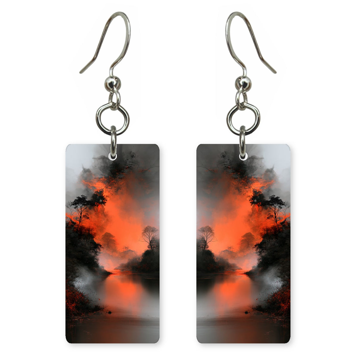 Blaze Orange Fury Earrings | FWX1529