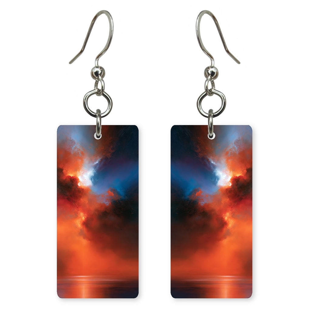 Crimson in Upheaval Earrings | FWX1531