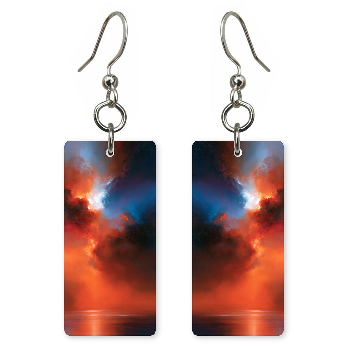 Crimson in Upheaval Earrings | FWX1531