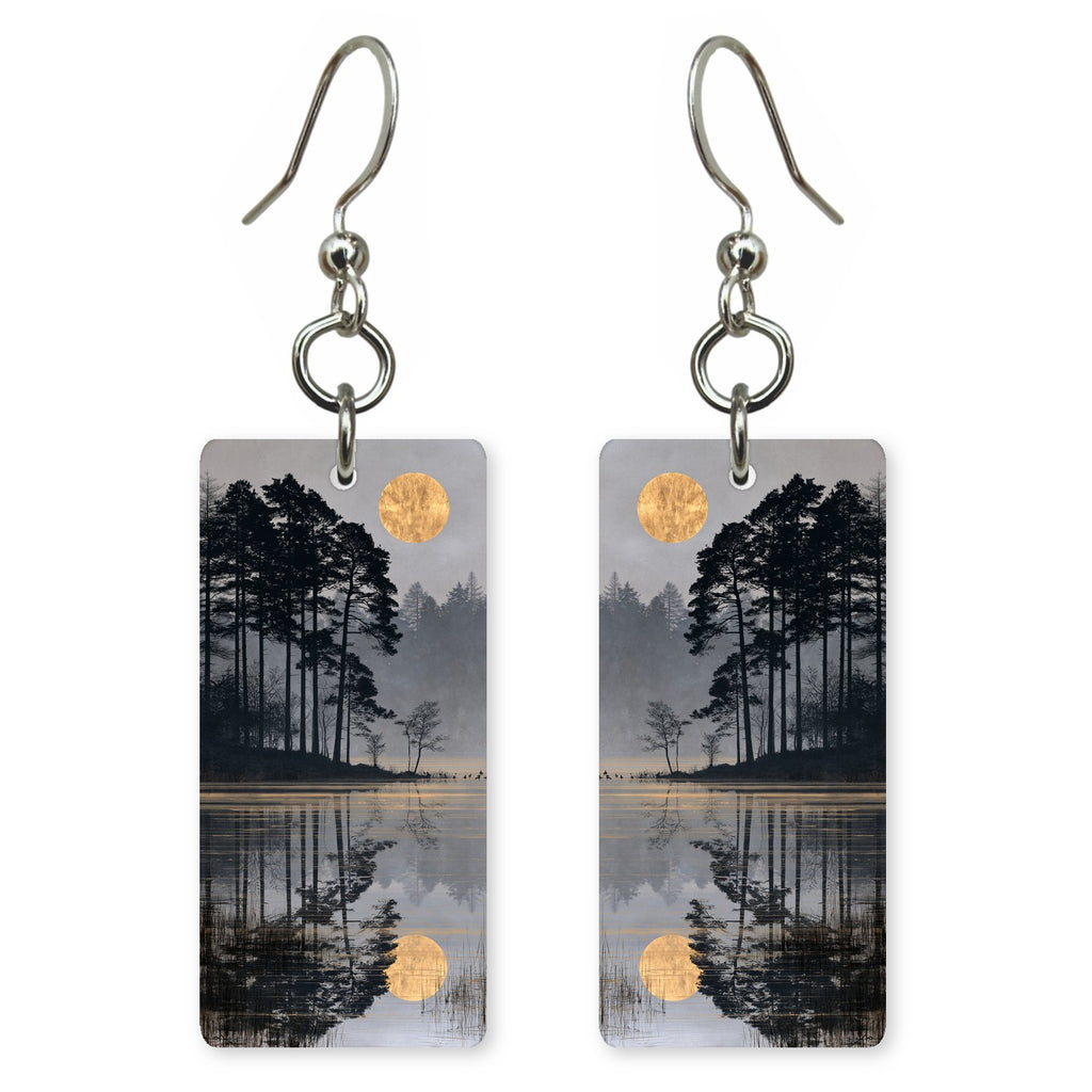 Gilded Moon Solitude Earrings | FWX1535