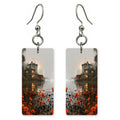 Red Amber Homesick Earrings | FWX1537