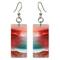 Crimson Teal Fervor Earrings | FWX1606