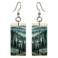 Green Haze Contemplation Earrings | FWX1611