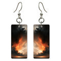 Black Smoke Ember Wrath Earrings | FWX1613