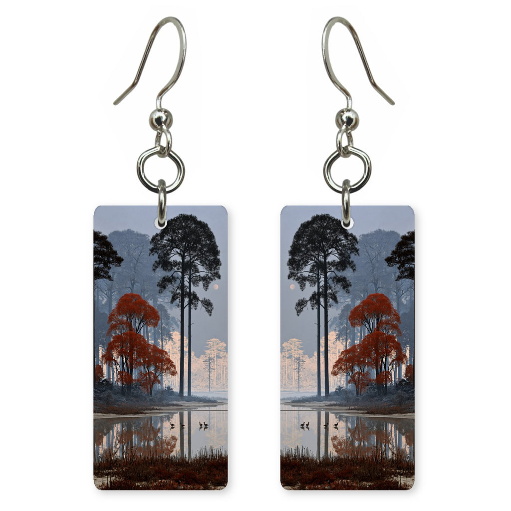 Rust and Blue Wistfulness Earrings | FWX1614