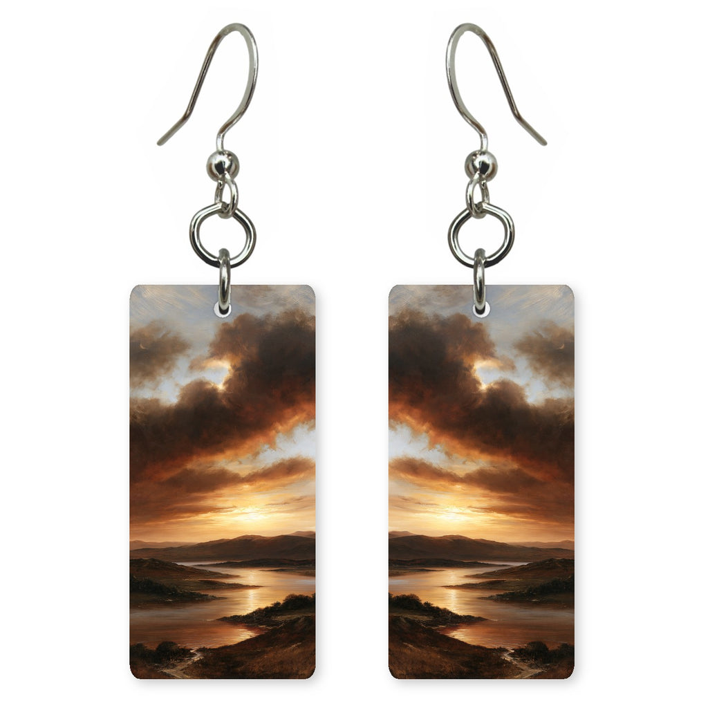 Umber Heavy Reflection Earrings | FWX1616