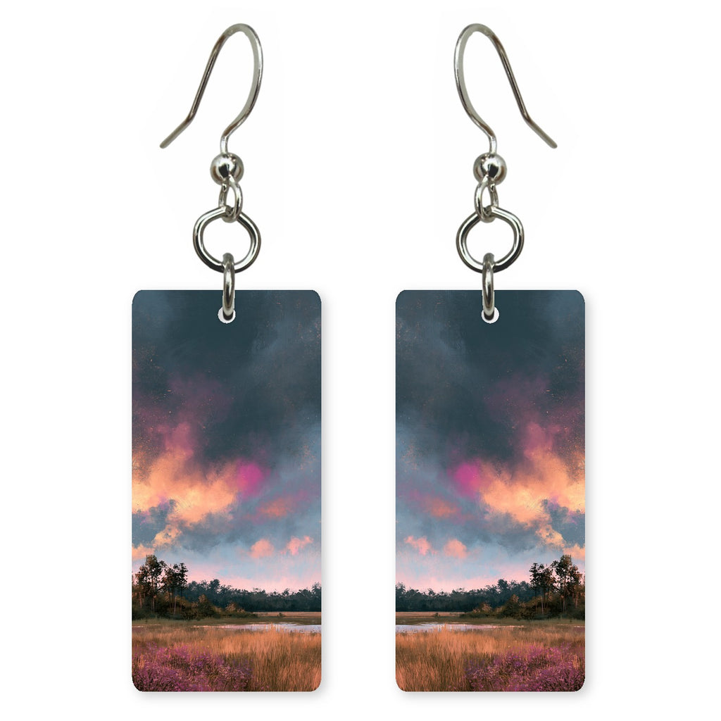 Magenta Dusk Aching Earrings | FWX1621