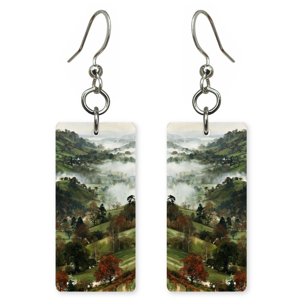 Green Quiet Peace Earrings | FWX1622