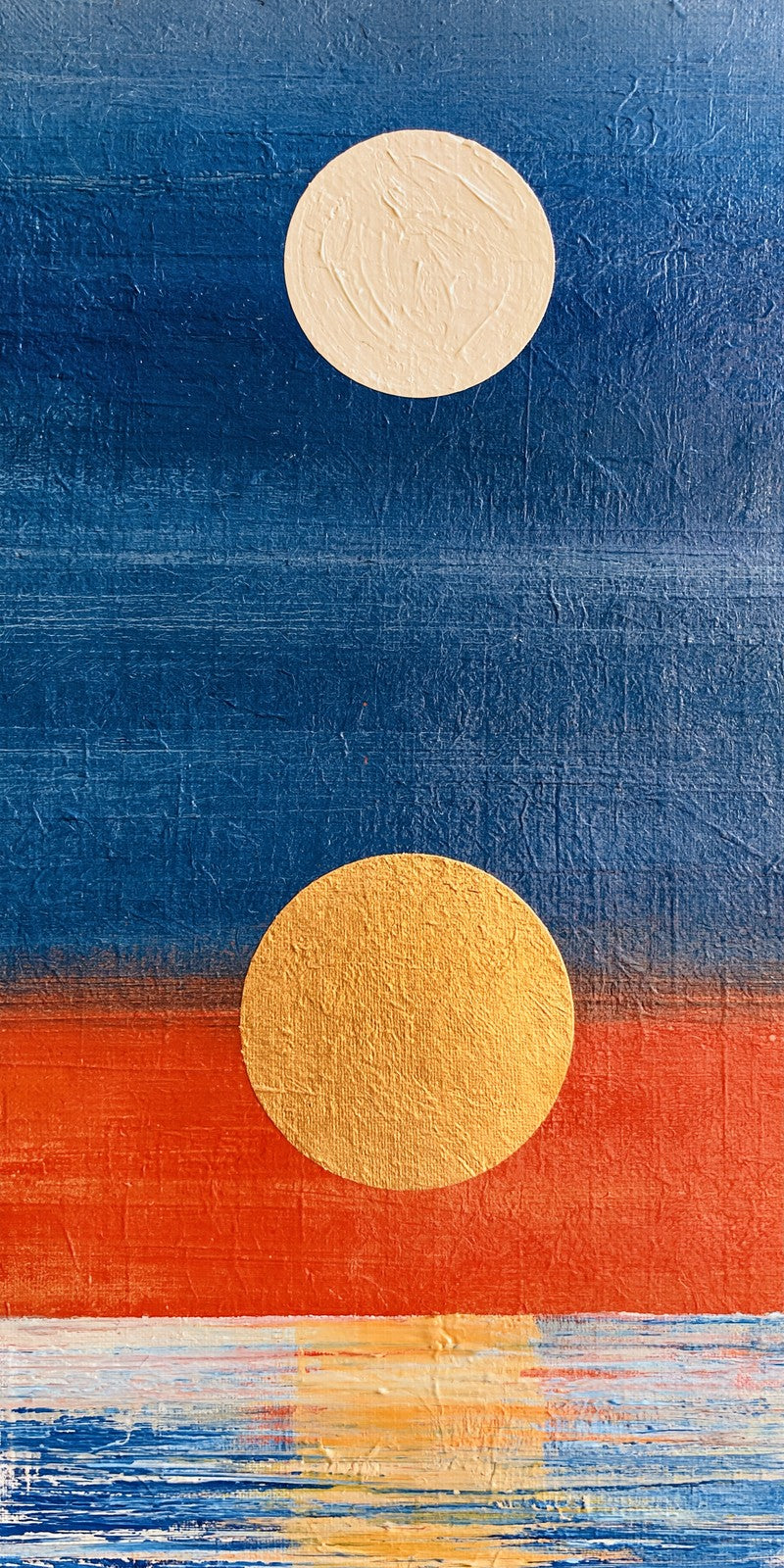 Cobalt and Vermilion Balance Earrings | FWX1627