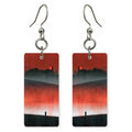 Crimson Solitude Earrings | FWX1628