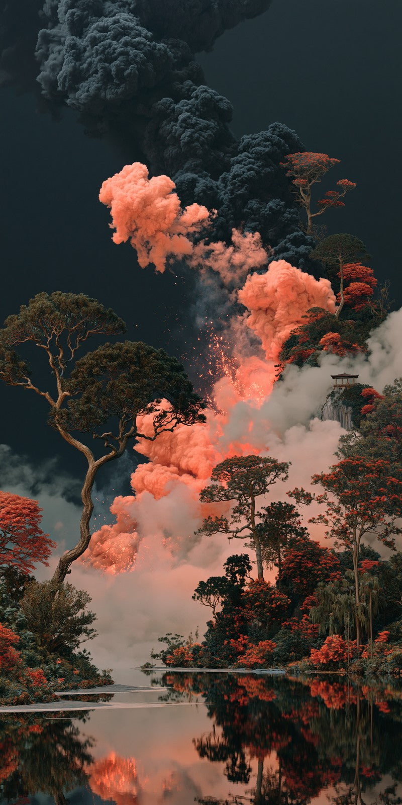 Coral Smoke Reckoning Earrings | FWX1632