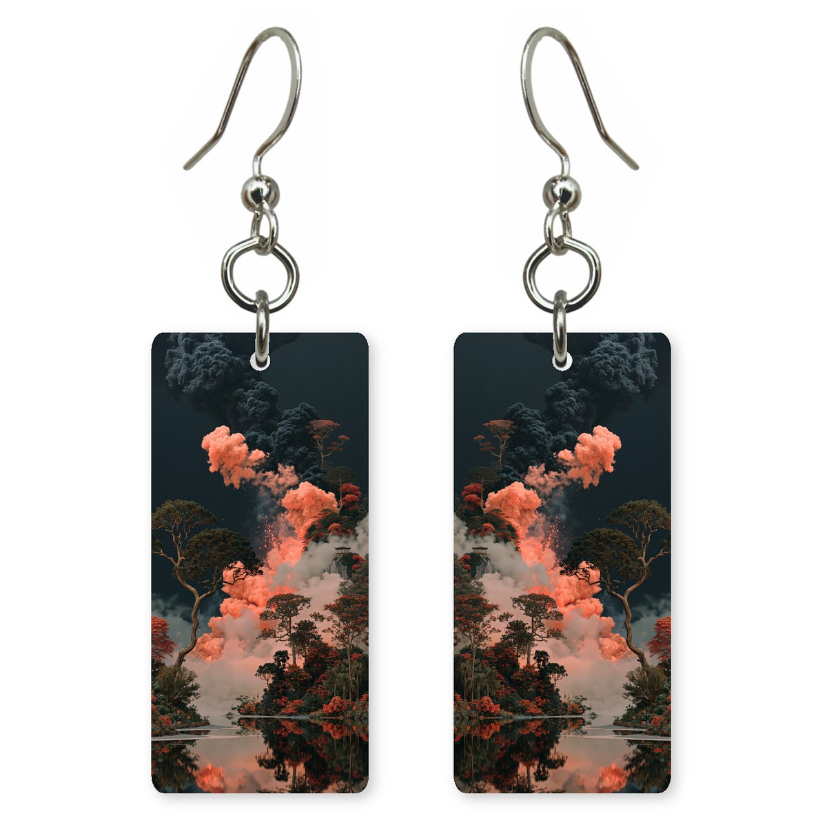 Coral Smoke Reckoning Earrings | FWX1632