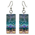 Teal Wondering Heart Earrings | FWX1639