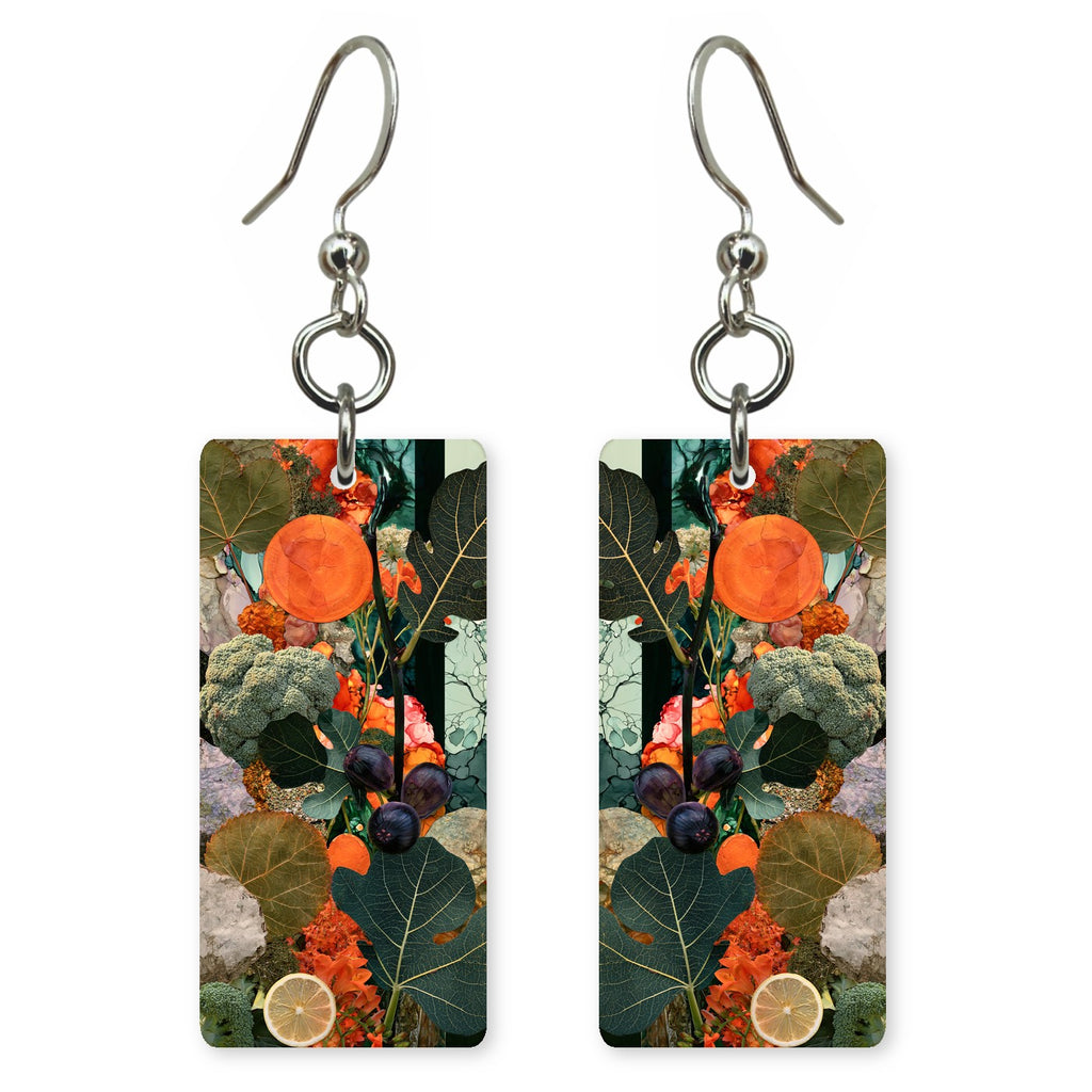 Orange Plum Gratitude Earrings | FWX1649