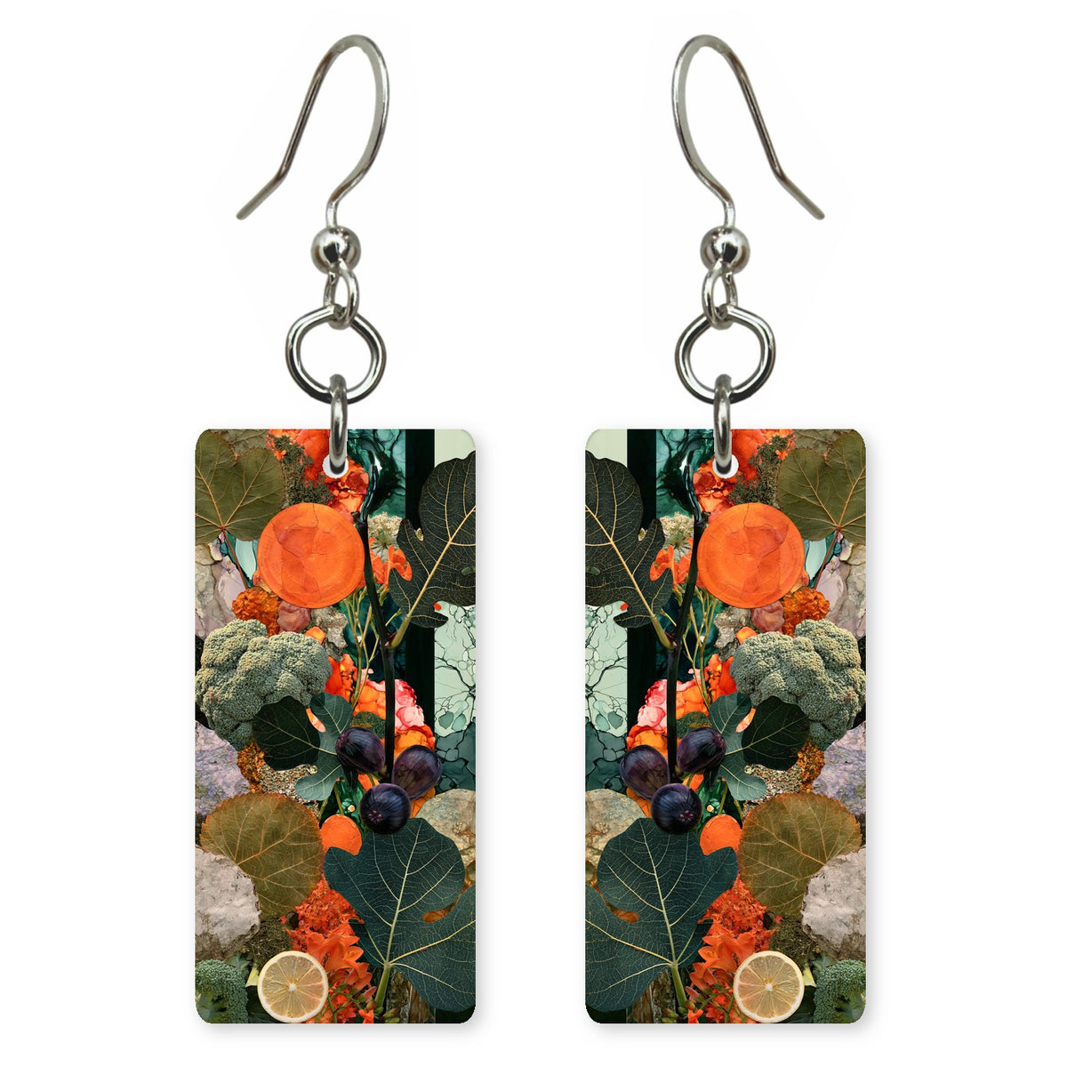 Orange Plum Gratitude Earrings | FWX1649