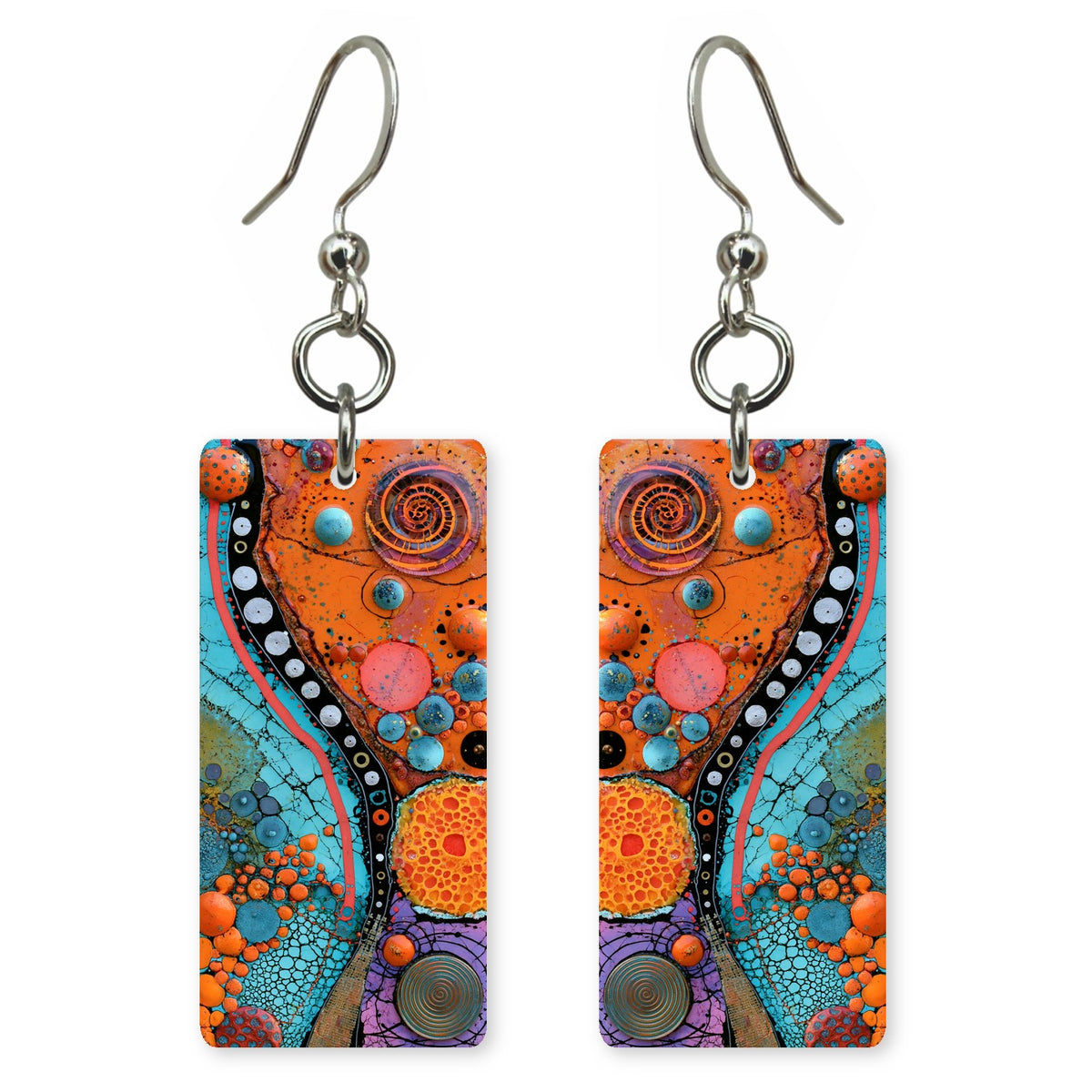 Tangerine Joy Overflowing Earrings | FWX1668
