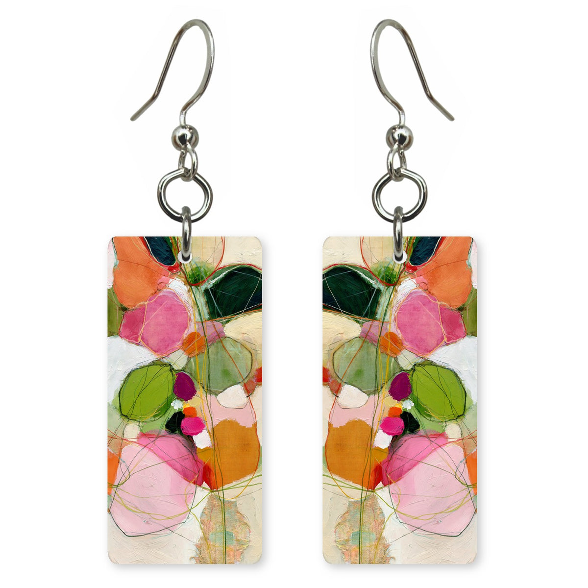 Pink Quiet Gladness Earrings | FWX1679