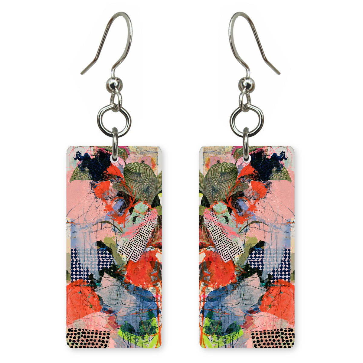 Coral Restless Heart Earrings | FWX1682