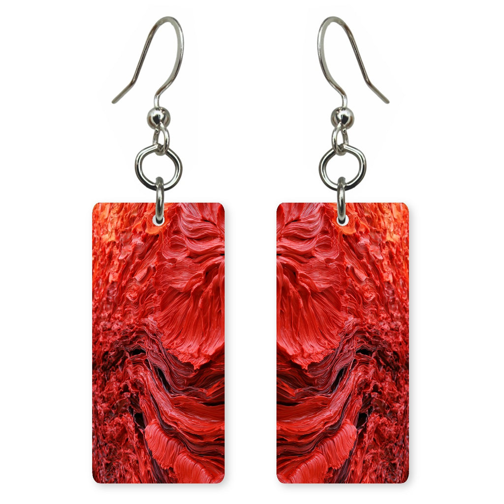 Scarlet Fervor Surging Earrings | FWX168