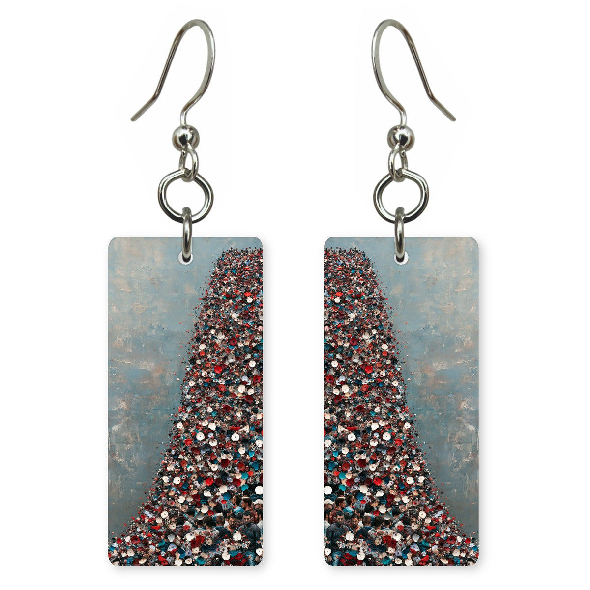 Grey Determination Climbing Earrings | FWX169