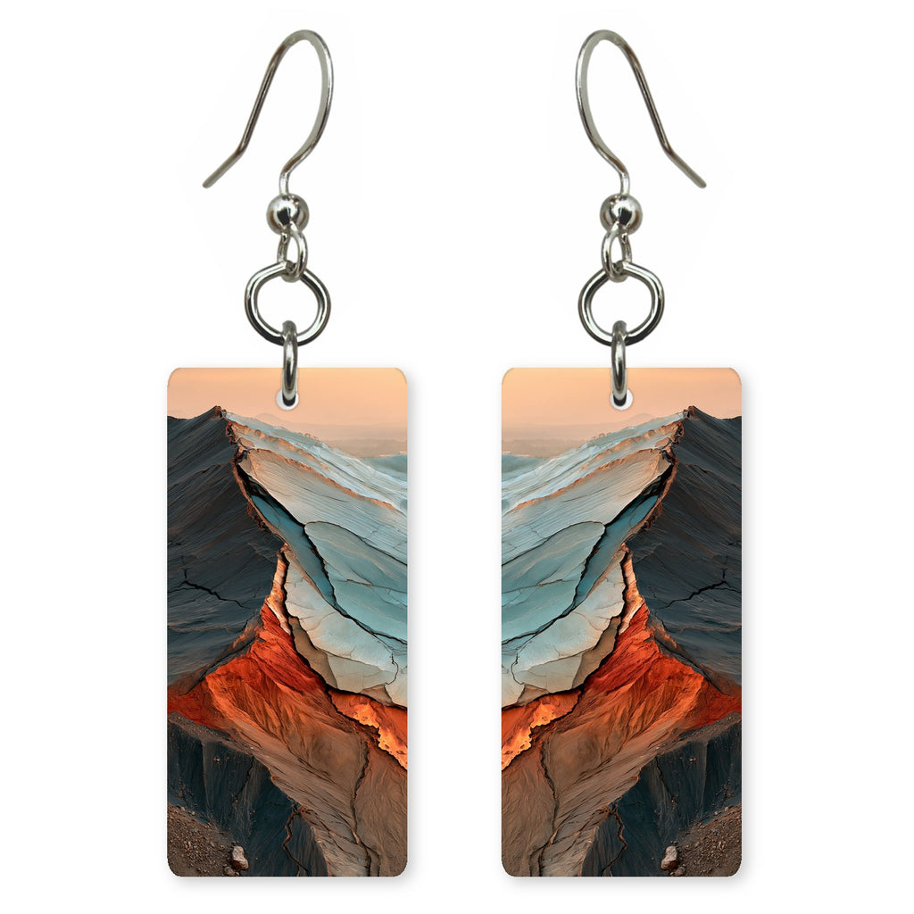 Copper Slate Determination Earrings | FWX1707