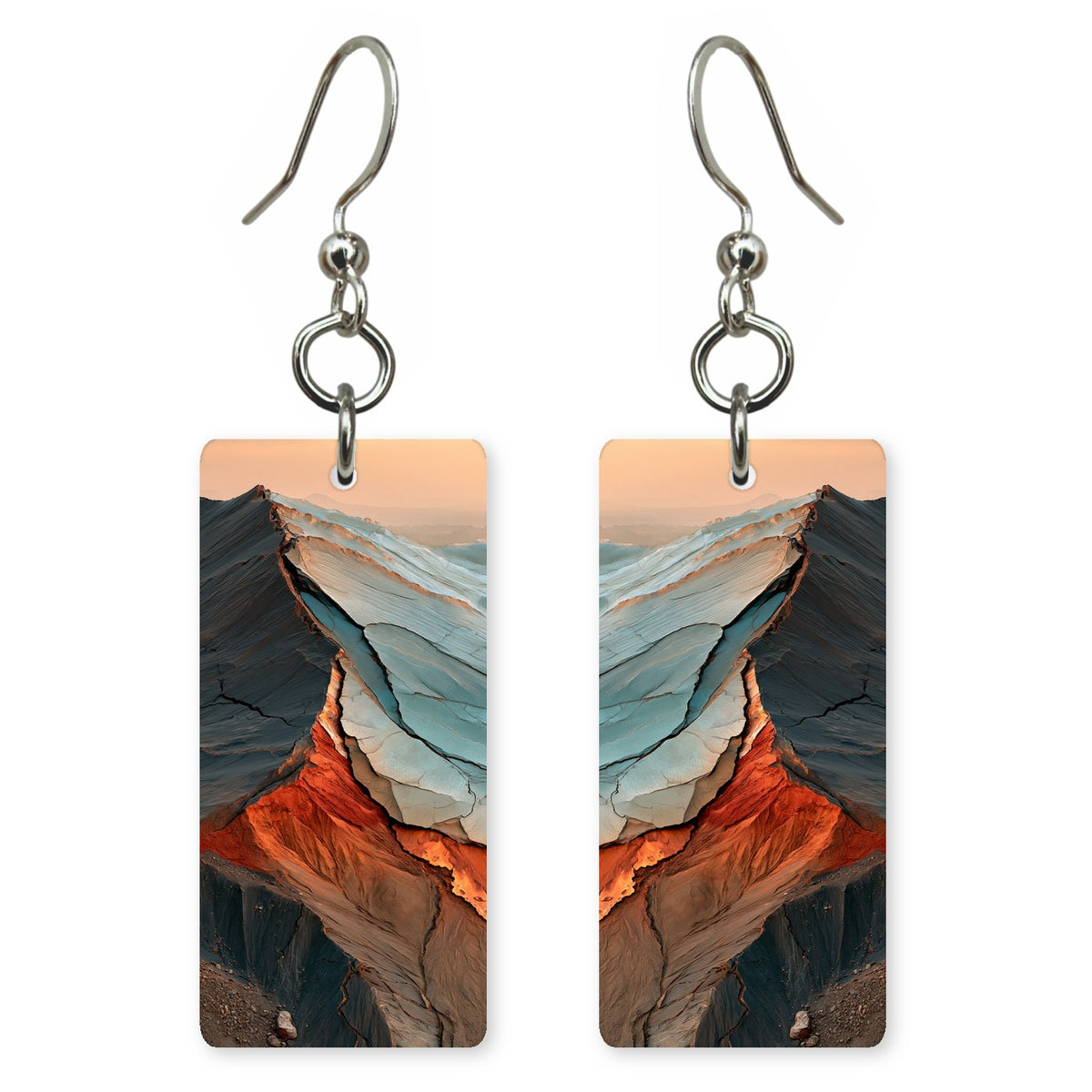 Copper Slate Determination Earrings | FWX1707
