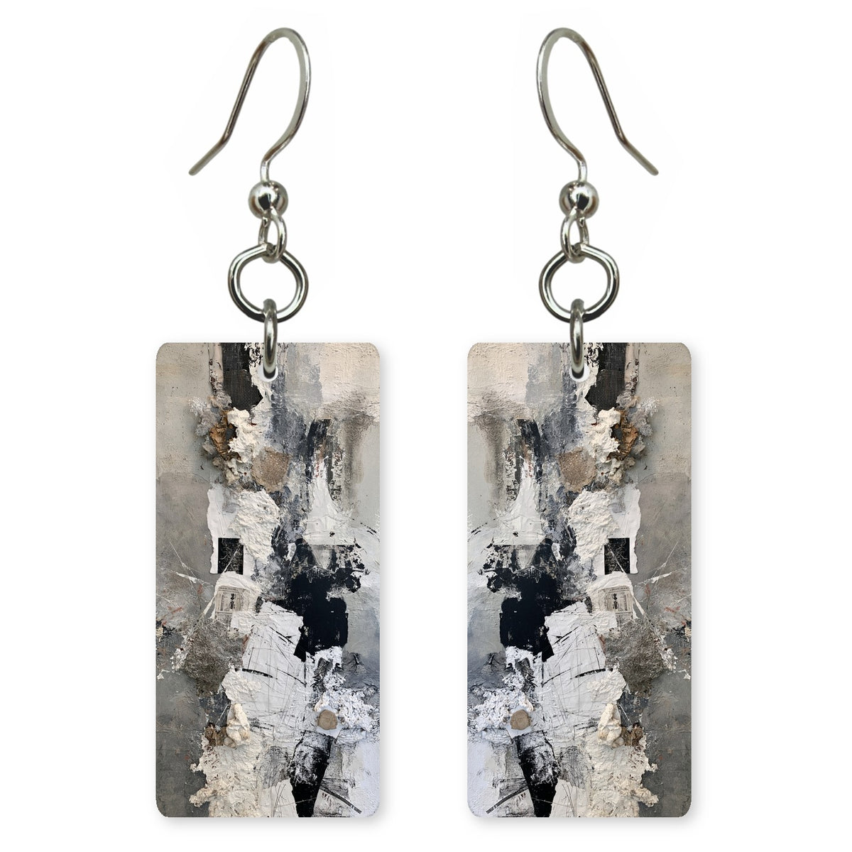 Charcoal Weariness Earrings | FWX1714