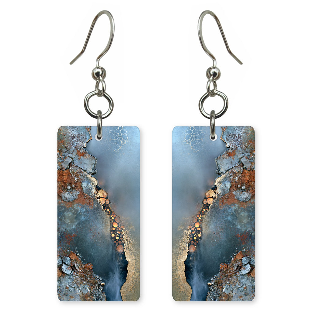 Steel Blue Memory Earrings | FWX1720